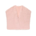 Rosa Kunstpelz-Weste für Damen mit ärmellosem, kurzem Design und weicher Textur - S / Rosa