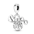 Silver 925 Family Tree and Infinity charm with luminous Firefly pendant for bracelets - Ktc493