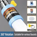 Blue rotating kitchen tap filter with multi-layer purifying stones and 360 rotation - Standard Type / Filter / Blue