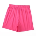 Women's rose red high-waisted wide-leg casual shorts with comfortable elastic waistband - XS / Bottoms / Pink