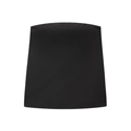 Close-up van een zwarte satijnen strapless top met een minimalistische afwerking - XS / Tops / Zwart