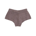 Women's sleeveless knit top and shorts set in purple with textured ribbed fabric - S / Pants