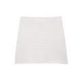 Minifalda de punto blanca con textura de canalé horizontal fina y diseño ajustado - S / Skirts