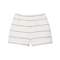 Minimalistische gestreifte Tweed-Shorts mit hohem Bund für Damen im Frühlingslook - XS / Shorts