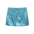 Sparkly royal blue sequin mini skirt for women featuring a disco party style design - XS / Blue Sequin Skirt