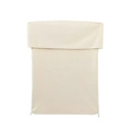 Top minimalista color crema con cerniera per donna, vista frontale su sfondo bianco pulito - XS / Cachi