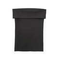 Top a tubino nero da donna con colletto risvoltato e vestibilità aderente elasticizzata - XS / Nero