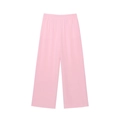 Damen Safari Weitmantelhose in Pastellrosa mit elastischem hohen Bund - XS / Pants / Rosa