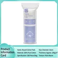 Premium 100 count soft round pure cotton pads for makeup removal and facial care - Blue Pack 100Pcs