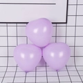 Three lavender heart-shaped latex balloons for wedding decor and party arrangements - Macaron Heart / Purple