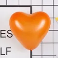 Matte orange heart-shaped latex balloon for wedding party and festive decorations - Matte Heart / Orange