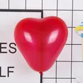 Glossy red heart-shaped 10-inch latex balloon for romantic wedding and party decoration - Matte Heart / Red
