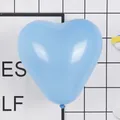 Sky blue heart-shaped 10-inch latex balloon for wedding and party decorations - Matte Heart / Light Blue
