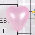 Pink heart-shaped balloon with pearlescent finish for wedding and party decoration - Matte Heart / Pink
