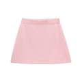 Rosa gestrickter A-Linien-Minirock mit elastischem Bund für ein Sommer-Outfit - S / Rosa Rock