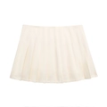 Mini falda plisada blanco marfil para mujer con pliegues uniformes de estilo minimalista - XS / Blanco Roto