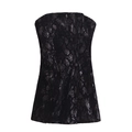 Elegant black sequin tube top with snake skin pattern for women party wear - S / Black