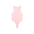 Light pink halter neck bodysuit for women in soft stretch fabric with a racerback design - Pink