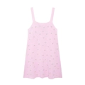 Abito corto in maglia rosa con decorazioni di perle finte e scollo quadrato - S / Rosa Loto