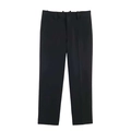 Elegant black straight-leg formal suit trousers for women with minimalist waist design - XS / Black Pants