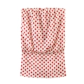 Haut bustier rétro à pois avec taille froncée en style vintage rouge et blanc - XS / Blanc Cassé À Pois Rouges