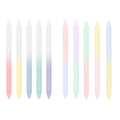 Set of 10 macaron gradient retractable gel pens in various beautiful pastel colors. - Gradient Color