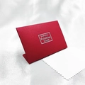 Jewelry polishing cloth set with elegant pearlized red envelope and microfiber fabric - Red