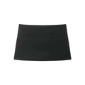 Minimalistischer schwarzer Sportrock mit nahtlosem Saum aus funktionellem Stretchstoff - XS / Schwarz