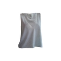 Close-up of the grey V-neck sleeveless tank top showing subtle heather texture - S / Gray