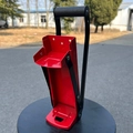 Schiaccia lattine a parete manuale rosso con leva ergonomica nera antiscivolo - Rosso