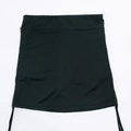 Slim fit black drawstring mini skirt with ruched side details and elastic fabric - S / Bottoms / Black