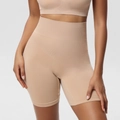 Conjunto de faja moldeadora color piel de talle alto con diseño de tejido sin costuras - 3XL / 36775 Pantalones de 5 Puntos de Cintura Alta / Color Piel