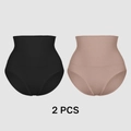 Pack de 2 bragas reductoras de talle alto sin costuras en colores negro y beige - S / Negro Y Nude