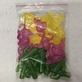 Reusable plastic ice cubes in flamingo, pineapple, and cactus shapes in clear bag - Flamingo Shape 24PCS 220g
