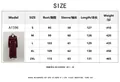 Size chart for women's red plaid long sleeve shirt dress showing S to 2XL measurements - S / Red and Black Grid