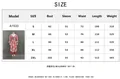 Tableau des tailles détaillé pour la robe longue imprimée à col en V de la taille S à 2XL - S / Arc-en-ciel