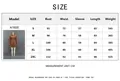 Tableau des tailles pour robe en daim à manches longues avec fermeture et mesures - S / Brun Foncé