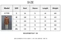 Guide des tailles pour robe en daim à col montant avec mesures de buste et de manches - S / Couleur caramel