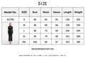 Size chart for black lace long sleeve evening dress with detailed body measurements - S / Dresses / Black