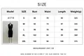 Detailed size chart for the elegant sleeveless V-neck belt dress model A1719 in S to 2XL - S / Dresses / Black