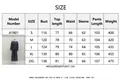 Detailed size chart for women's casual loose shirt and wide-leg trousers set, sizes S-XXL - S / Top And Bottom / Dark Gray