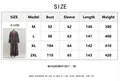 Size chart for V-neck floral long sleeve maxi dress with detailed CM measurements - M / Rainbow