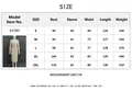 Detailed size guide for V-neck long sleeve slim dress with bust and waist measurements - S / Khaki