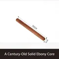 Ebony wood rolling pin 30cm length for baking with smooth natural grain texture - 【round At Both Ends】30*3cm / Natural Wood Color [no Wax No Pigment]