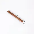 Solid ebony wood rolling pin 40cm x 3.5cm featuring natural grain and polished finish - 【rounded And Thickened At Both Ends】40*3.5cm / Natural Wood Color [no Wax No Pigment]