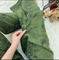Pantalón de pijama largo para mujer con estampado floral y pernera ancha suave - Longitud 98cm / Secreto de la Selva