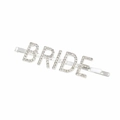 Pasador BRIDE plateado con diamantes de imitación para peinados de novia y de boda - Plateado