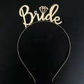 Eleganter Braut-Haarreif in Gold-Metall für Junggesellinnenabschiede und Hochzeiten - KC Gold