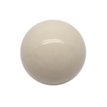 Close-up of a 16mm beige chime ball with a smooth polished finish for pregnancy necklaces - White