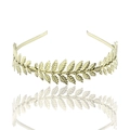 Cerchietto dorato a foglia di dea greca tiara barocca per spose e accessori eleganti - Bronzo